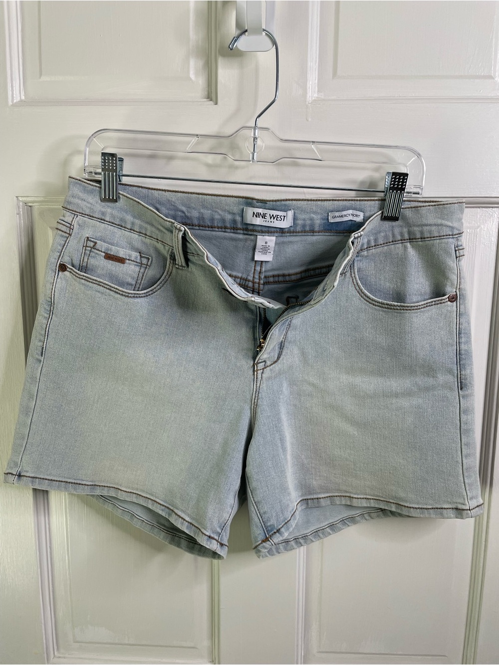 Nine West Light Blue Denim Jean Shorts